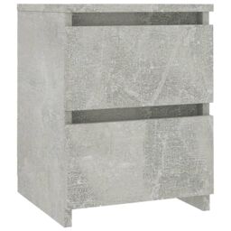 Berkfield Home Bedside Cabinet Concrete Grey 30x30x40 cm Engineered Wood - Size: 30 x 30 x 40 cm - thumbnail 2