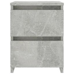 Berkfield Home Bedside Cabinet Concrete Grey 30x30x40 cm Engineered Wood - Size: 30 x 30 x 40 cm - thumbnail 4