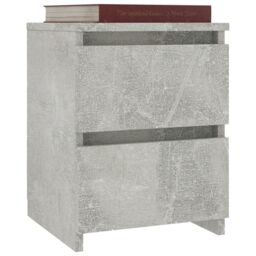 Berkfield Home Bedside Cabinet Concrete Grey 30x30x40 cm Engineered Wood - Size: 30 x 30 x 40 cm - thumbnail 3