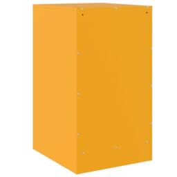 Berkfield Home Bedside Cabinets 2 pcs Mustard Yellow 34.5x39x62 cm Steel - thumbnail 8