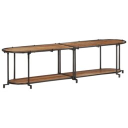Berkfield Home TV Cabinet 160x42x40 cm Solid Wood Acacia in Brown - Size: 160 x 42 x 40 cm - thumbnail 3