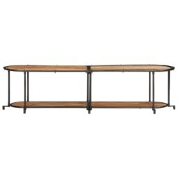 Berkfield Home TV Cabinet 160x42x40 cm Solid Wood Acacia in Brown - Size: 160 x 42 x 40 cm - thumbnail 4