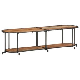 Berkfield Home TV Cabinet 160x42x40 cm Solid Wood Acacia in Brown - Size: 160 x 42 x 40 cm - thumbnail 1