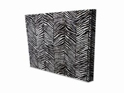 Benjamin Tate Design Zebra Animal Print (Canvas Print) / 90 x 90 x 4cm in Natural - Size: 90 x 90 x 4 cm - thumbnail 1