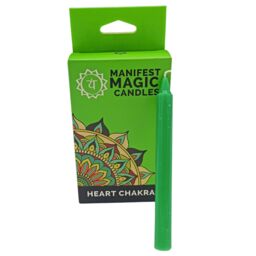 KDMD Manifest Magic Candles (pack of 12) - Green - Heart Chakra - thumbnail 2