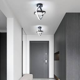 Goeco Modern LED Ceiling Light, 22W, Black, for Living Room, Bedroom, 6500 K in Black - thumbnail 2