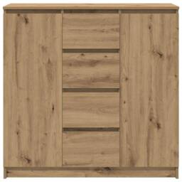 Berkfield Home Sideboard with Drawers Artisan Oak 100.5x35x98.5 cm Engineered Wood in Brown - thumbnail 6