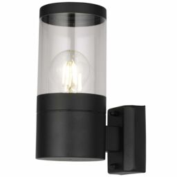 First Choice Lighting Set of 2 Storm - Black IP44 Outdoor Wall Lights - thumbnail 2