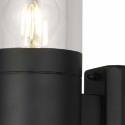 First Choice Lighting Set of 2 Storm - Black IP44 Outdoor Wall Lights - thumbnail 3