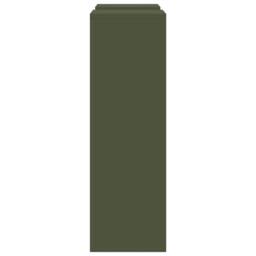 Berkfield Home Outdoor Plant Stands Pillar 2 pcs Olive Green 24x24x75 cm Steel - Size: 24 x 24 x 75 cm - thumbnail 7