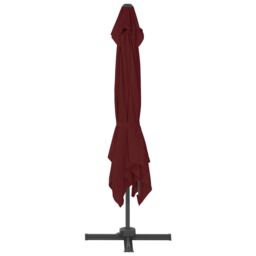 Berkfield Home Cantilever Umbrella with Aluminium Pole Bordeaux Red 400x300 cm - thumbnail 4