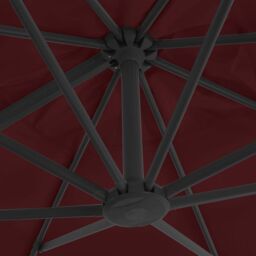 Berkfield Home Cantilever Umbrella with Aluminium Pole Bordeaux Red 400x300 cm - thumbnail 6