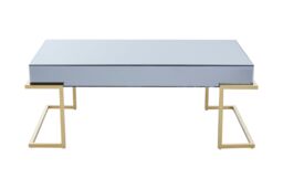 Orsina Luxurious Coffee Table, Elegant Metallic Finish Decorative Table, Modern Accent Table, Decent Patio Table in Gold