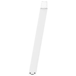 Berkfield Home vidXL Dining Table Legs U-Shaped 2 pcs White 70x(72-73) cm Steel - thumbnail 6