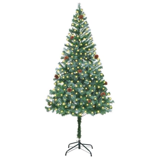 Berkfield Home Elegant Artificial Christmas Tree with Stand Green 180 cm PVC and - image 1