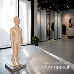 tectake Child Adjustable Mannequin In Full Body Life Size With Realistic Propo in Beige - thumbnail 7