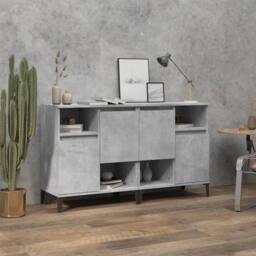 Berkfield Home Sideboards 2 pcs Concrete Grey 60x35x70 cm Engineered Wood - Size: 60 x 35 x 70 cm - thumbnail 2