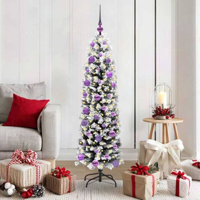Berkfield Home Artificial Christmas Tree with 150 LEDs with Stand Green 150 cm - image 1
