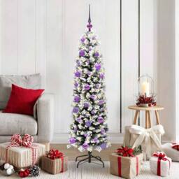 Berkfield Home Artificial Christmas Tree with 150 LEDs with Stand Green 150 cm - thumbnail 1