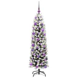 Berkfield Home Artificial Christmas Tree with 150 LEDs with Stand Green 150 cm - thumbnail 3