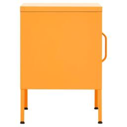 Berkfield Home Nightstands 2 pcs Mustard Yellow 35x35x51 cm Steel - Size: 35 x 35 x 51 cm - thumbnail 4