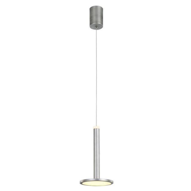 Netlighting Modern LED Hanging Pendant Satin Nickel Warm White 3000K 415lm in Grey