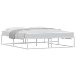 Berkfield Home Bed Frame without Mattress White 160x200 cm Metal - thumbnail 3