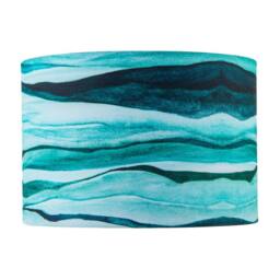 Happy Homewares Sea Waves Drum Lamp Shade in Teal Duck Egg & Navy Blue - Size: 12 inches - thumbnail 5