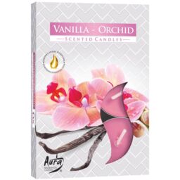KDMD Set of 6 Scented Tealights - Vanilla & Orchid in Pink - thumbnail 2