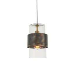 Netlighting 'PALERMO' Stylish Dimmable Indoor Modern Glass Pendant Ceiling Light in Brown