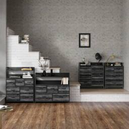 FORGEVIO Bedroom Chest of Drawers 7 Drawer Dresser in Black - thumbnail 5