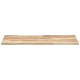 Berkfield Home Floating Shelves 4 pcs 60x40x2 cm Untreated Solid Wood Acacia in Brown - Size: 60 x 40 x 2 cm - thumbnail 4