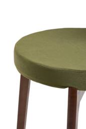 Living and Home 2Pcs Upholstered Dining Chair with Wooden Frame in Olive - thumbnail 9