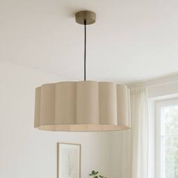 CGC Lighting Maria Scalloped Cream Drum Lampshade Large 48cm - thumbnail 2