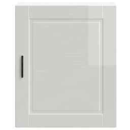 Berkfield Home Kitchen Wall Cabinet¬†Porto High Gloss White Engineered Wood in Grey - thumbnail 5