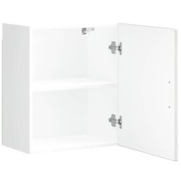 Berkfield Home Kitchen Wall Cabinet¬†Porto High Gloss White Engineered Wood in Grey - thumbnail 6