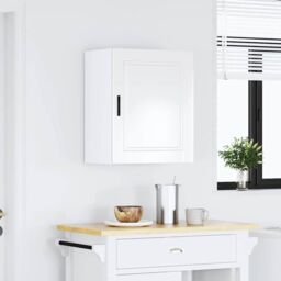 Berkfield Home Kitchen Wall Cabinet¬†Porto High Gloss White Engineered Wood in Grey - thumbnail 3