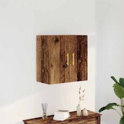 Berkfield Home Wall Cabinet Old Wood 60x31x60 cm Engineered Wood in Brown - Size: 60 x 31 x 60 cm - thumbnail 1