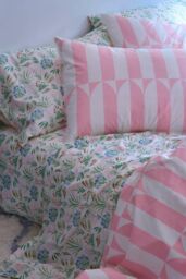 Martex Pink Waverly Tile Duvet Cover Set - Size: Super King