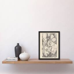 "Artery8 War Veteran The Way Home Max Beckmann Framed Wall Art Print in Beige - Size: W12"" x H16""" - thumbnail 4