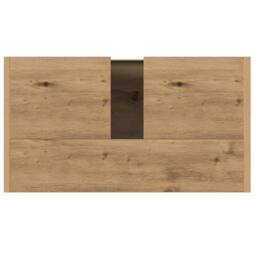 Berkfield Home Bathroom Sink Cabinet Artisan Oak 60x33x60 cm Engineered Wood in Brown - Size: 60 x 33 x 60 cm - thumbnail 9