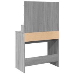 Berkfield Home Dressing Table with LED Grey Sonoma 80x41x134.5 cm - thumbnail 7