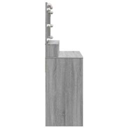 Berkfield Home Dressing Table with LED Grey Sonoma 80x41x134.5 cm - thumbnail 6