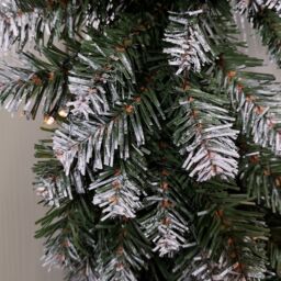 Samuel Alexander 60cm Snow Tipped Christmas Wreath with 50 Warm White LEDs & 160 Bullet Tips in Green - thumbnail 5