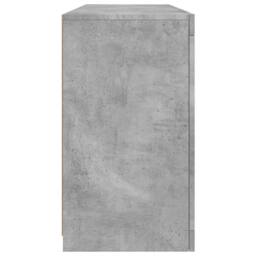 Berkfield Home Sideboard with LED Lights Concrete Grey 142.5x37x67 cm - thumbnail 7