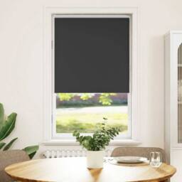 Berkfield Home Roller Blind Blackout Black 65x175 cm Fabric Width 60.7 cm Polyester - thumbnail 2