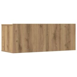 Berkfield Home 7 Piece TV Cabinet Set Wall-mounted Artisan Oak Engineered Wood in Brown - thumbnail 4