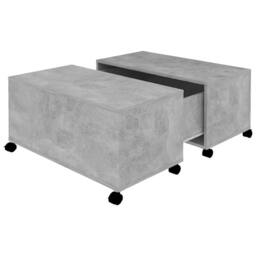 Berkfield Home Coffee Table Concrete Grey 75x75x38 cm Engineered Wood - Size: 75 x 75 x 38 cm - thumbnail 1
