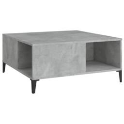 Berkfield Home Sturdy Coffee Table Concrete Grey 80x80x36.5 cm Engineered Wood - thumbnail 3