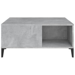 Berkfield Home Sturdy Coffee Table Concrete Grey 80x80x36.5 cm Engineered Wood - thumbnail 6